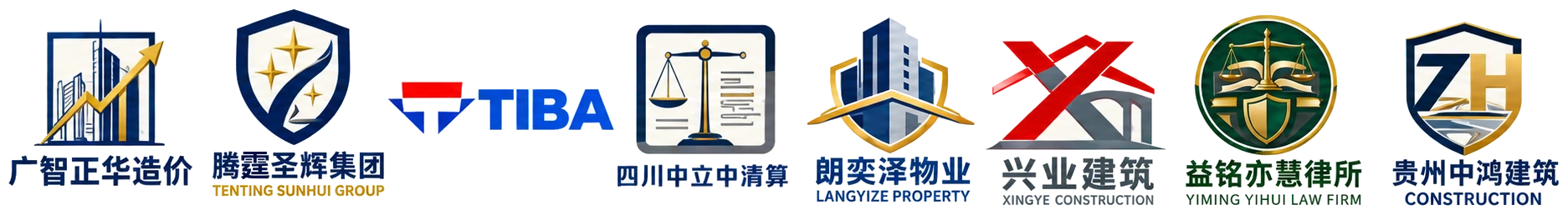 与我们同行的企业:朗奕泽物业、益铭亦慧律所、贵州中鸿建筑、广智正华造价、四川中立中清算、腾霆圣辉集团、荷兰管家学院、兴业建筑
